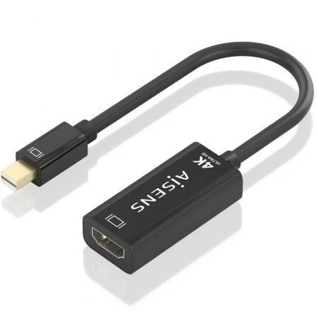 Aisens Conversor Mini DisplayPort a HDMI 4K@60Hz A125-0904 Negro